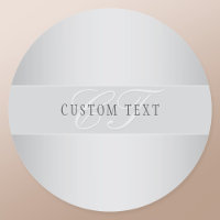 Elegant Editable Monogram Script Writing | Grey