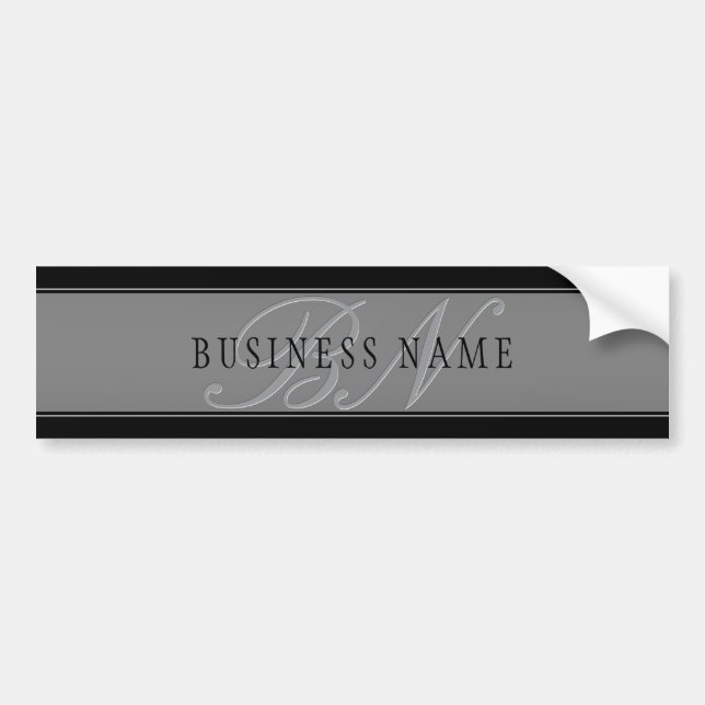 Elegant Editable Script Business Name/other Text Bumper Sticker (Front)