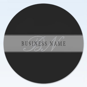 Elegant Editable Script Business Name/other Text Classic Round Sticker