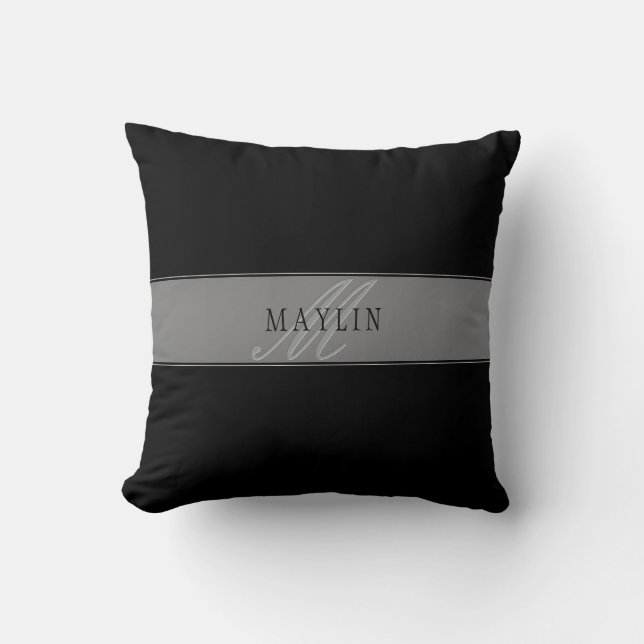 Elegant Editable Script Business Name/other Text Cushion (Front)