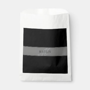 Elegant Editable Script Business Name/other Text Favour Bag