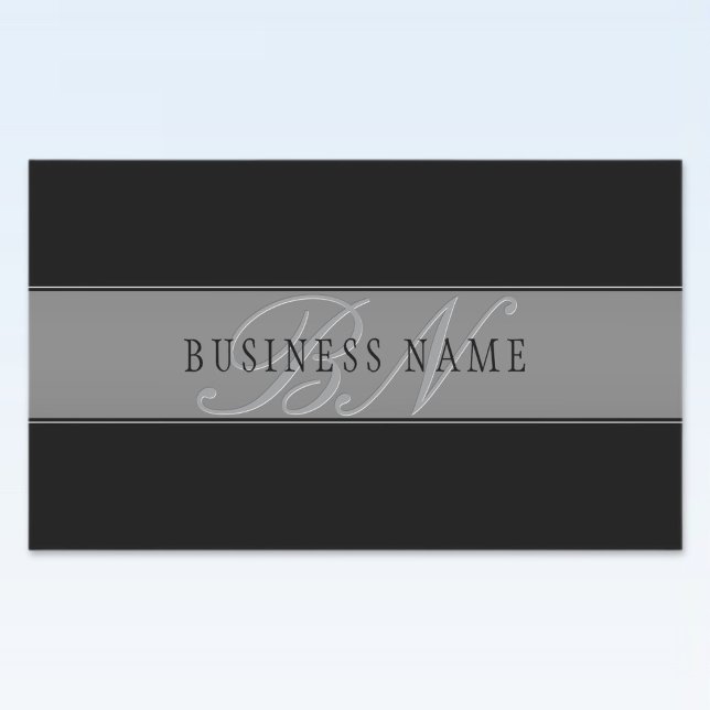 Elegant Editable Script Business Name/other Text Rectangular Sticker (Creator Uploaded)