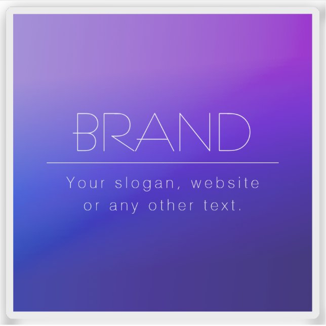Elegant Editable Text & Modern Fading Purple Colou (Front)