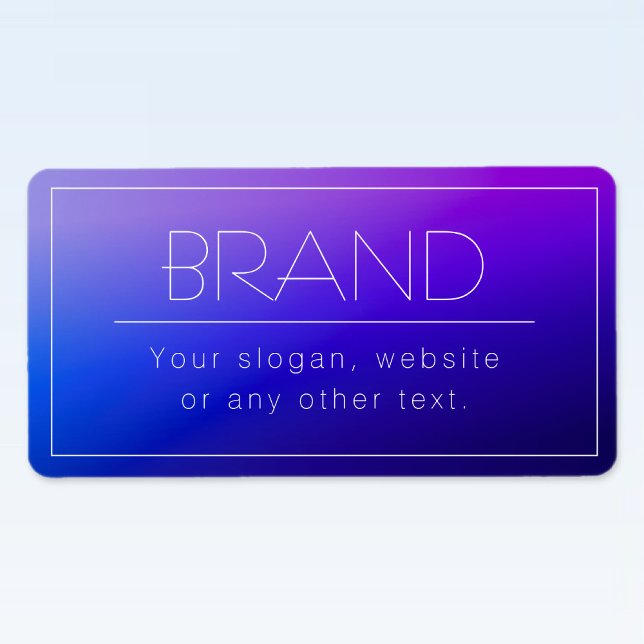 Elegant Editable Text & Modern Fading Purple Colou Label (Creator Uploaded)