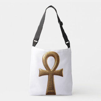 Elegant Egyptian Ankh Symbol Tote Bag 