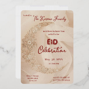 Elegant EId Celebration  Eid Party Invitation