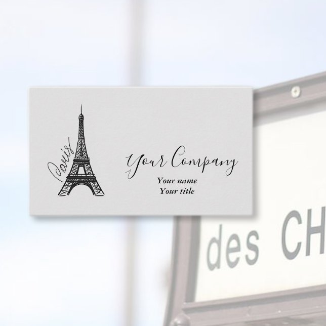 Elegant Eiffel Tower Business Card (Creator Uploaded)