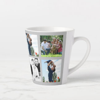 Elegant Eight Custom Photo Latte Mug