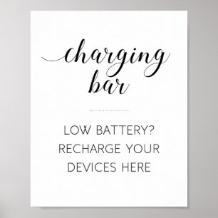 Elegant Electronics Charging Wedding Sign