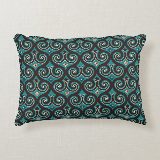 Elegant element, arabesque seamless background orn decorative cushion (Front)