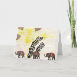 Elegant Elephants Card