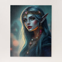 Elegant  Elf Portrait Jigsaw Puzzle