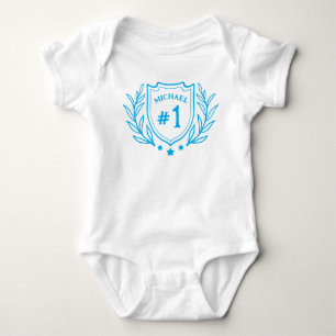 Elegant emblem for 1st Birthday Personalised Baby Bodysuit