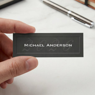 Elegant Embossed Look Senior Class Graduation Calling Card