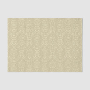 Elegant Embossed Style Gold Damask Tissue Paper