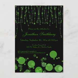 Elegant Emerald Green Birthday Party Invite