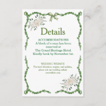 Elegant Emerald Greenery Botanical Wedding Details