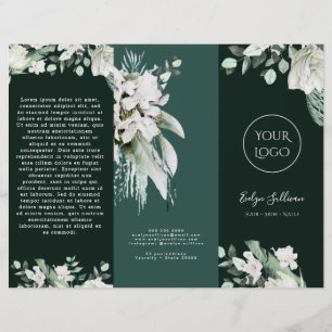 elegant emerald greenery brochure