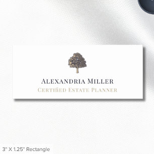 Elegant Employee Name Tag Custom Logo