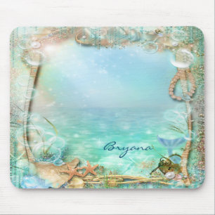 Elegant Enchanted Sea Beach Tropical Mouse Pad