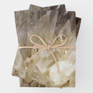 Elegant Energy Graphic Clear Quartz Wrapping Paper Sheet