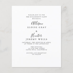 Elegant Engagement Party Invitation 