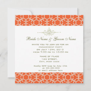 Elegant  engagement party invitations