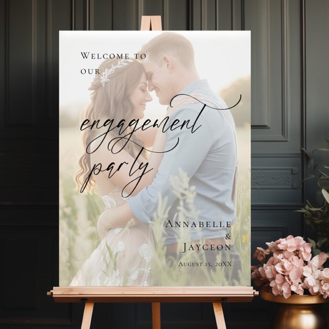 Elegant Engagement Party photo welcome Poster (Creator Uploaded)