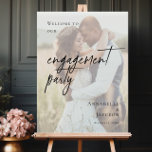Elegant Engagement Party photo welcome Poster<br><div class="desc">Welcome your guests to celebrate your love story with our Elegant Engagement Party Photo Welcome Sign. Personalised with your favourite photo, this sign adds a personal touch to your event decor. With its timeless design and sophisticated details, it sets the perfect tone for the celebration ahead. Make your engagement party...</div>