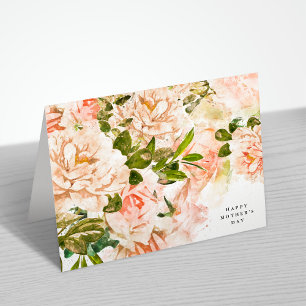 Elegant English Rose Editable Mother's Day Card