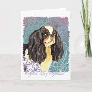 Elegant English Toy Spaniel Card