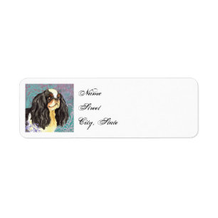 Elegant English Toy Spaniel Return Address Label