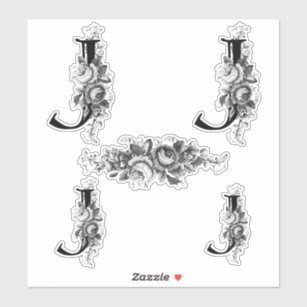 Letter J Stickers | Zazzle AU