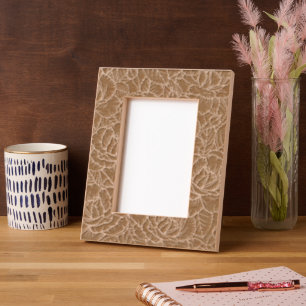 Elegant Engraved Vintage Roses & Leaves Frame