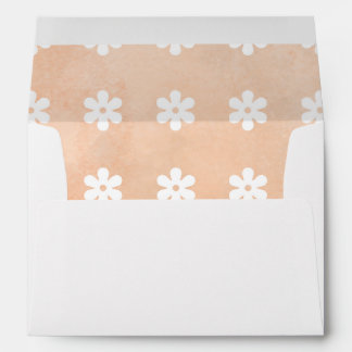 Elegant Envelope with Interior Floral Design