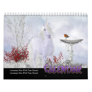 Elegant Equine Calendar Fantasy Horse Art Calendar