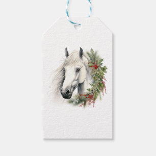 Elegant Equine Christmas Gift Tags