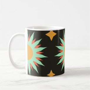 Elegant esoteric shapes seamless pattern art. alch coffee mug