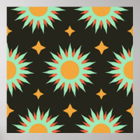 Elegant esoteric shapes seamless pattern art. alch