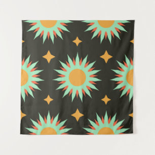Elegant esoteric shapes seamless pattern art. alch tapestry