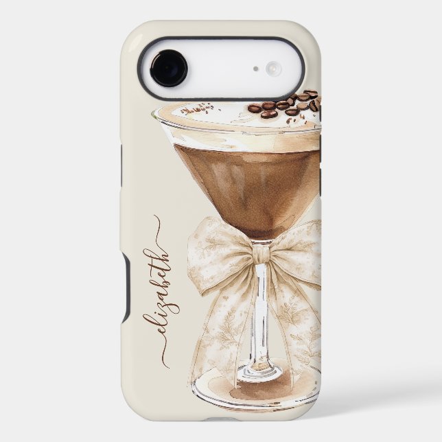 Elegant Espresso Martini Monogrammed (Back)