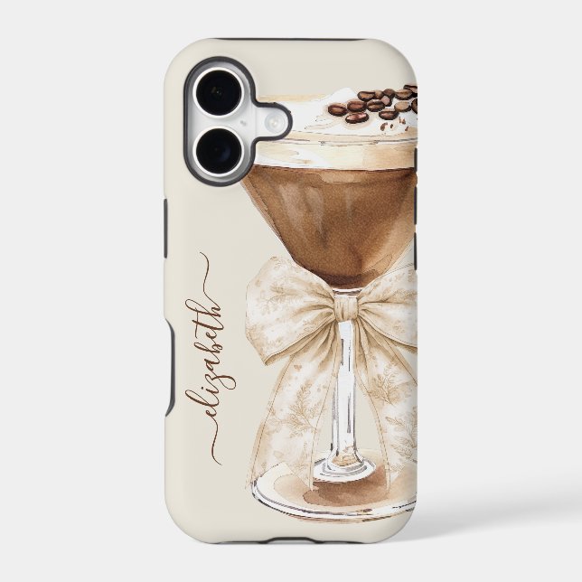 Elegant Espresso Martini Monogrammed (Back)