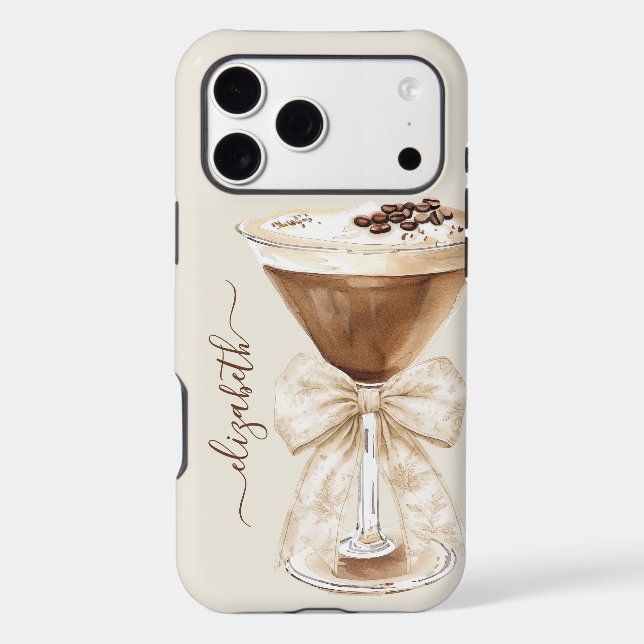 Elegant Espresso Martini Monogrammed (Back)