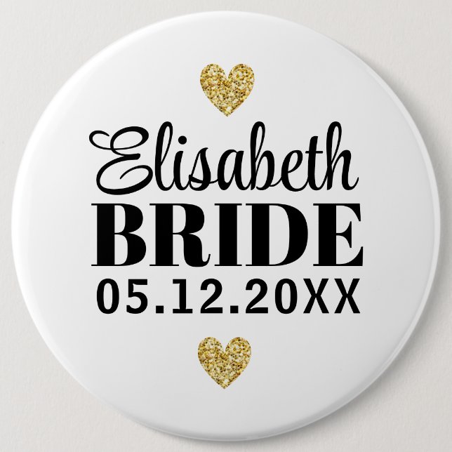 Élégant et Simple Pour Demoiselle D'Honneur 6 Cm Round Badge (Front)