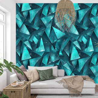 Elegant Ethereal Beauty of Turquoise Glassy Wallpaper