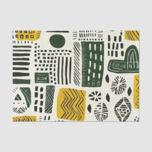 Elegant Ethnic African Pattern with Vibrant Detail Tissue Paper