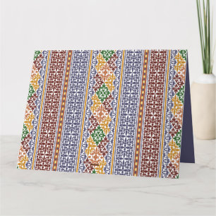 elegant ethnic pattern   card