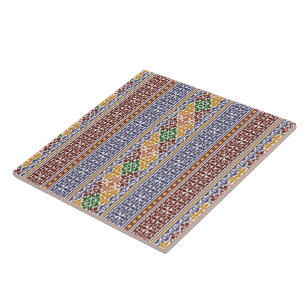 elegant ethnic pattern ceramic tile