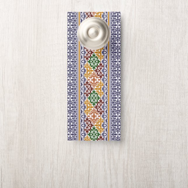 elegant ethnic pattern   door hanger (On Knob)