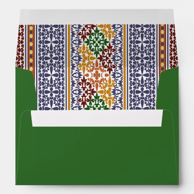 elegant ethnic pattern  envelope (Back (Bottom))